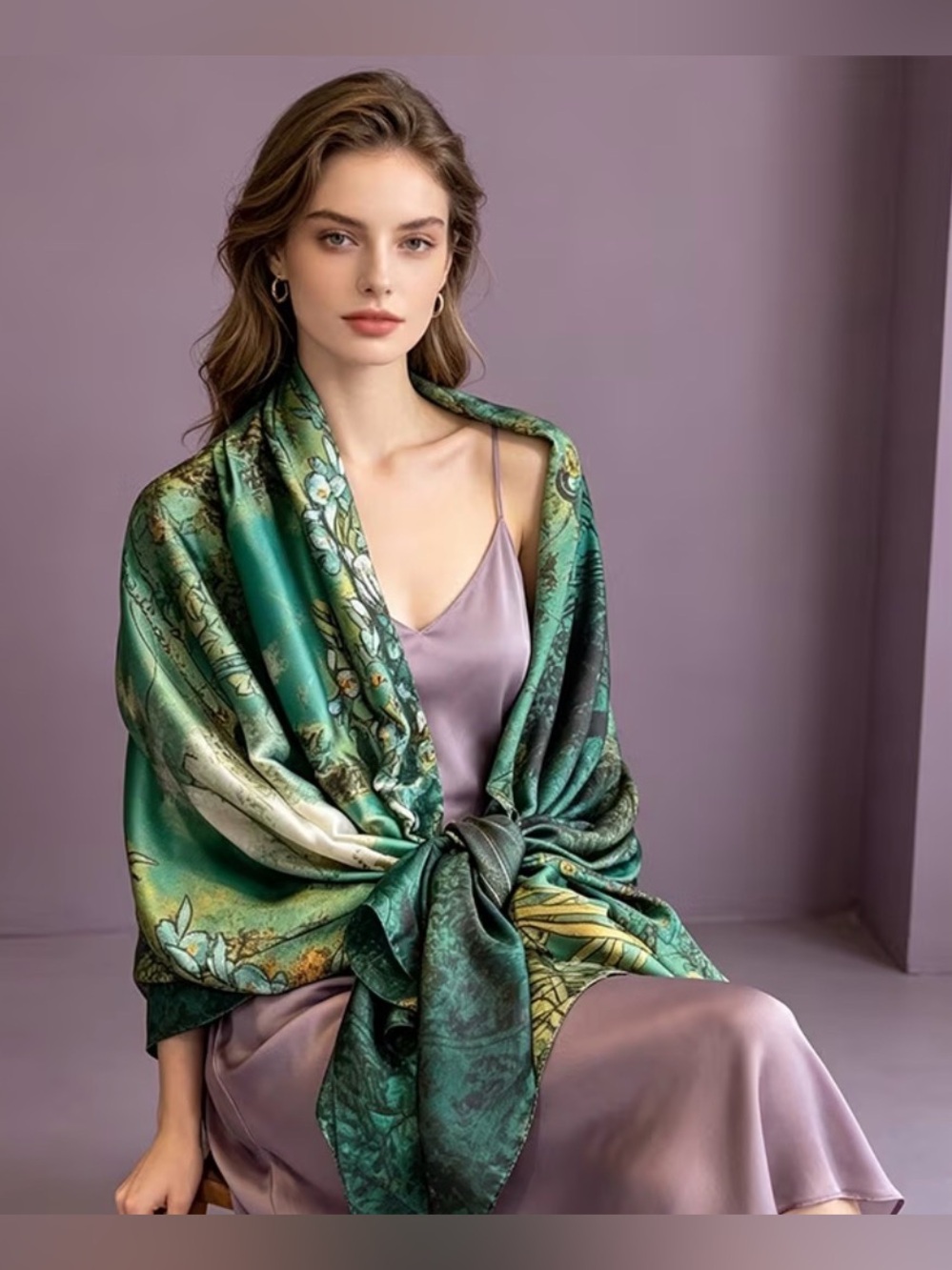 Silk Shawl Scarf